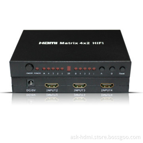 HDMI 4 input 2 out matrix support 3D